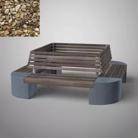 Бетонная скамья ООО АРХИТЕК-БЕТОН