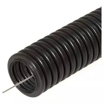 Безгалогенная гофрированная труба ПНД Строитель 026351