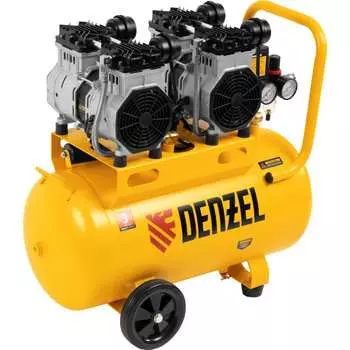 Безмаслянный малошумный компрессор Denzel DLS 2200/50 58031