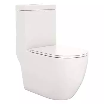 Безободковый напольный унитаз-моноблок Teymi Lina T41102 ЦБ-00270195