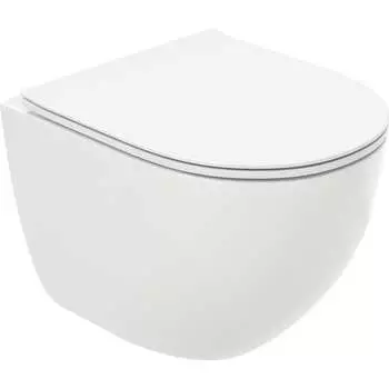 Безободковый подвесной унитаз Teymi Lina Media T40105 ЦБ-00266662