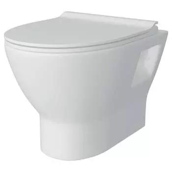 Безободковый подвесной унитаз Teymi Ritta T40809 ЦБ-00267899