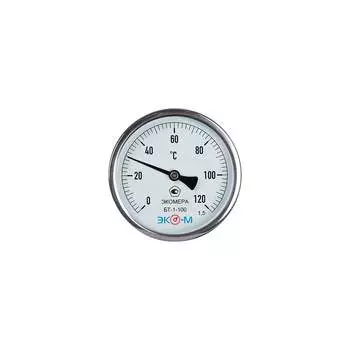 Биметаллический термометр ЭКО-М БТ-1-100 БТ-1-100-120С-L40