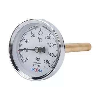 Биметаллический термометр ЭКО-М БТ-1-63 БТ-1-63-160С-L100