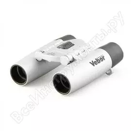 Бинокль veber бн 12х25 серебристый sport 11011