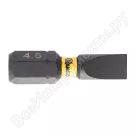 Бита для импульсного закручивания mxm (2 шт; 25 мм; sl4.5; блистер) kango kib225sl4