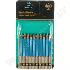 Бита phillips ph2, 1/4", 10 шт. aist 1137002p10 00-00004652