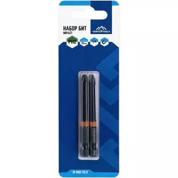Бита vertextools IP-PH2-70-2