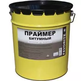 Битумный праймер фаворит favorite металлическое ведро 20 л 127183