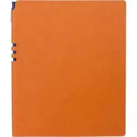 Бизнес-тетрадь attache light book а4, 96 листов, клетка, кожзам, оранжевый 1001817