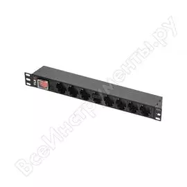 Блок электрических розеток TLK TLK-RSC08-MTF-01-BK