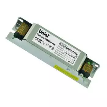 Блок питания uniel uet-vas-038a20 12v ip20, 38вт. ul-00002426