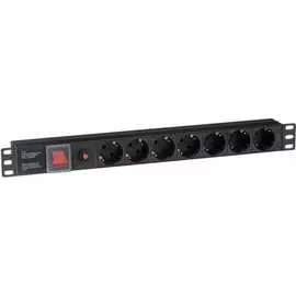 Блок розеток ExeGate ServerPro PDU-19H702 Al-7S-C14-SW-O 280837