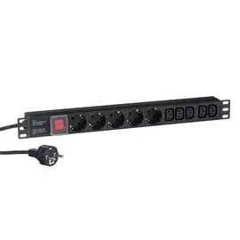 Блок розеток ExeGate ServerPro PDU-19H009 Al-5C135S-EU2.5CU-SW 280867