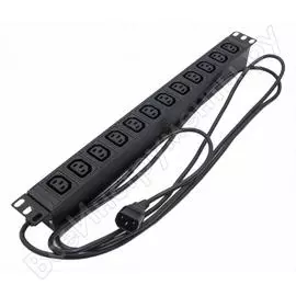 Горизонтальный блок розеток для 19 шкафов Hyperline