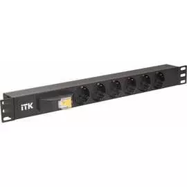 Блок розеток IEK ITK PDU PH21-6D3