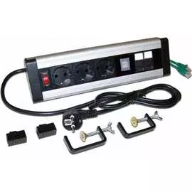 Блок розеток LANMASTER LAN-WA-DC/3Gи2UCи2C6