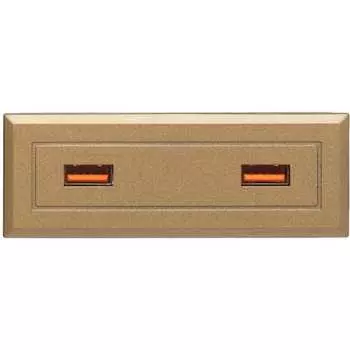 Блок розеток NAVAKO stripe gold 12023