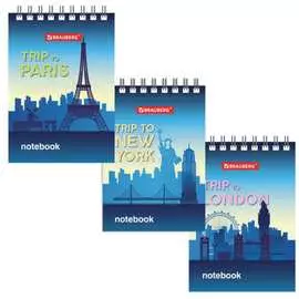 Блокнот BRAUBERG Города 129856