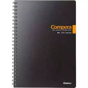 Блокнот COMIX Compera Bond CPA4807 BLK/OR
