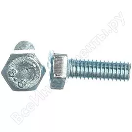 Оцинкованный шестигранный болт Tech-Krep М6х16 DIN933 100 шт. 105200