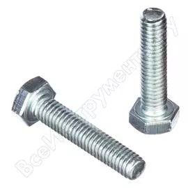 Оцинкованный шестигранный болт Tech-Krep М6х30 DIN933 60 шт. 105203