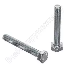 Оцинкованный шестигранный болт Tech-Krep М6х40 DIN933 50 шт. 105204