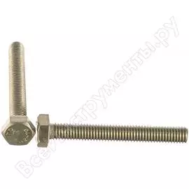 Болт госкреп din 933 с шестигр. гол. с полн. рез. 8х60 а2 25 шт., пласт. конт. 10-0015640