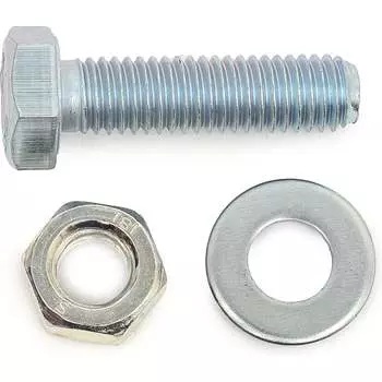 Болт Невский Крепеж DIN 933, с шестигранной головкой, оцинк., М8x30 + гайка + шайба (4 шт.) 812722