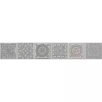 Бордюр Azori Ceramica 40,5x6,2 grazia grey nefertiti 585581001