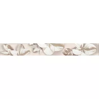 Бордюр Azori Ceramica 50,5x6,2 amati plumeria beige 584191004