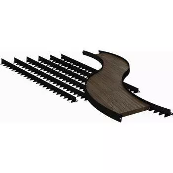 Бордюр ООО Металекс Metalex 100x70x2000 мм, чёрный BRCH107020