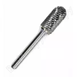 Борфреза сфероцилиндрическая b6 deluxe твердый сплав (12.7х6 мм) totem 34.b6d