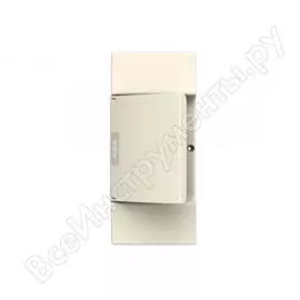 Бокс abb настенный mistral41 4м непрозрачная дверь, без клемм, белый 1spe007717f0210