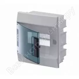 Бокс в нишу abb mistral41 6м зеленая дверь 850 без клемм, белый 1slm004100a1401