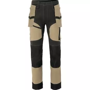 Брюки СОЮЗСПЕЦОДЕЖДА ГРАНД бежевые/черные, размер 56, рост 182-188 2000000244907