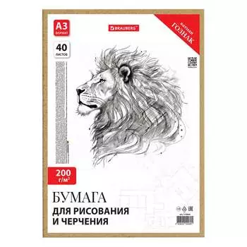 Бумага для черчения BRAUBERG 115624