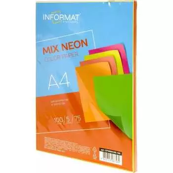 Бумага INFORMAT NEON MIX CP4080CNE-100