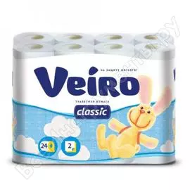 Бытовая двухслойная бумага VEIRO Classic 5с224 127072