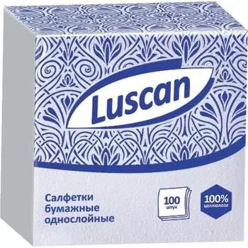 Бумажные 1-слойные салфетки Luscan 476872