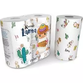 Бумажные полотенца WORLD CART Лама, Kartika Collection KGLAM-KT-01