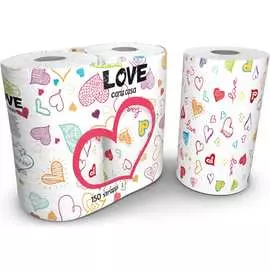 Бумажные полотенца WORLD CART Love, Kartika Collection KGLOV-KT-01