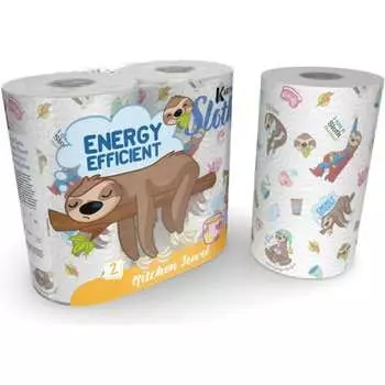 Бумажные полотенца WORLD CART Ленивец SLH-KT-01