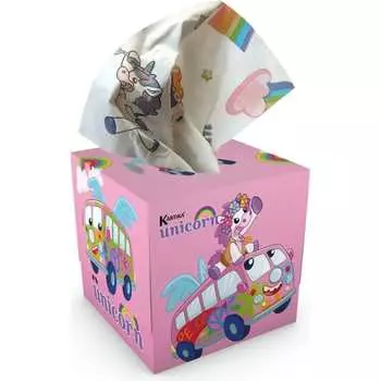 Бумажные салфетки-выдергушки WORLD CART Единорог ХИППИ HPP-02/розовый