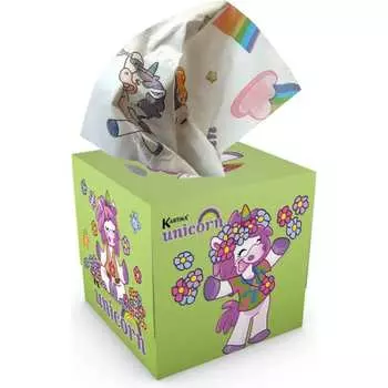 Бумажные салфетки-выдергушки WORLD CART Единорог ХИППИ HPP-02/зеленый