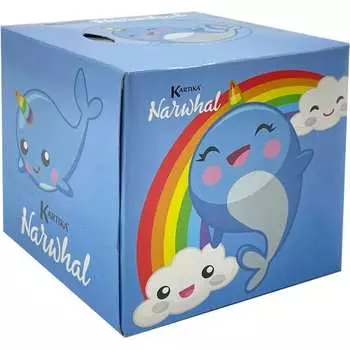 Бумажные салфетки-выдергушки WORLD CART Нарвал NRV-FC-03/радуга