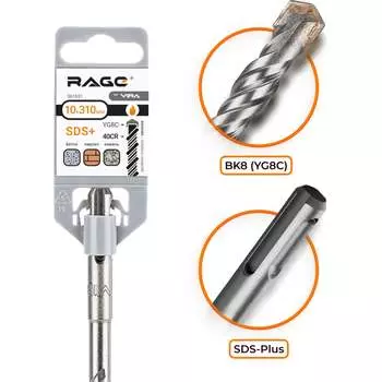 Бур sds-plus по бетону RAGE RAGE 561031