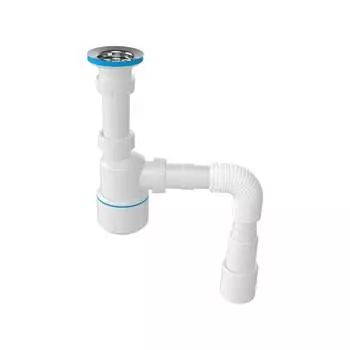 Бутылочный сифон для раковины BATH MASTER BM0101SP