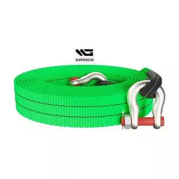 Буксировочный грузовой трос для буксировки авто до 50 тонн Grosco BTL0015SS