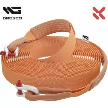 Буксировочный грузовой трос для буксировки авто до 50 тонн Grosco BTL0012HL